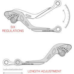 Barracuda Brake-clutch Lever Kit Ducati Monster 620 , Ducati Monster S2r 800