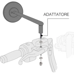 Barracuda Mirror Adaptors Harley Davidson
