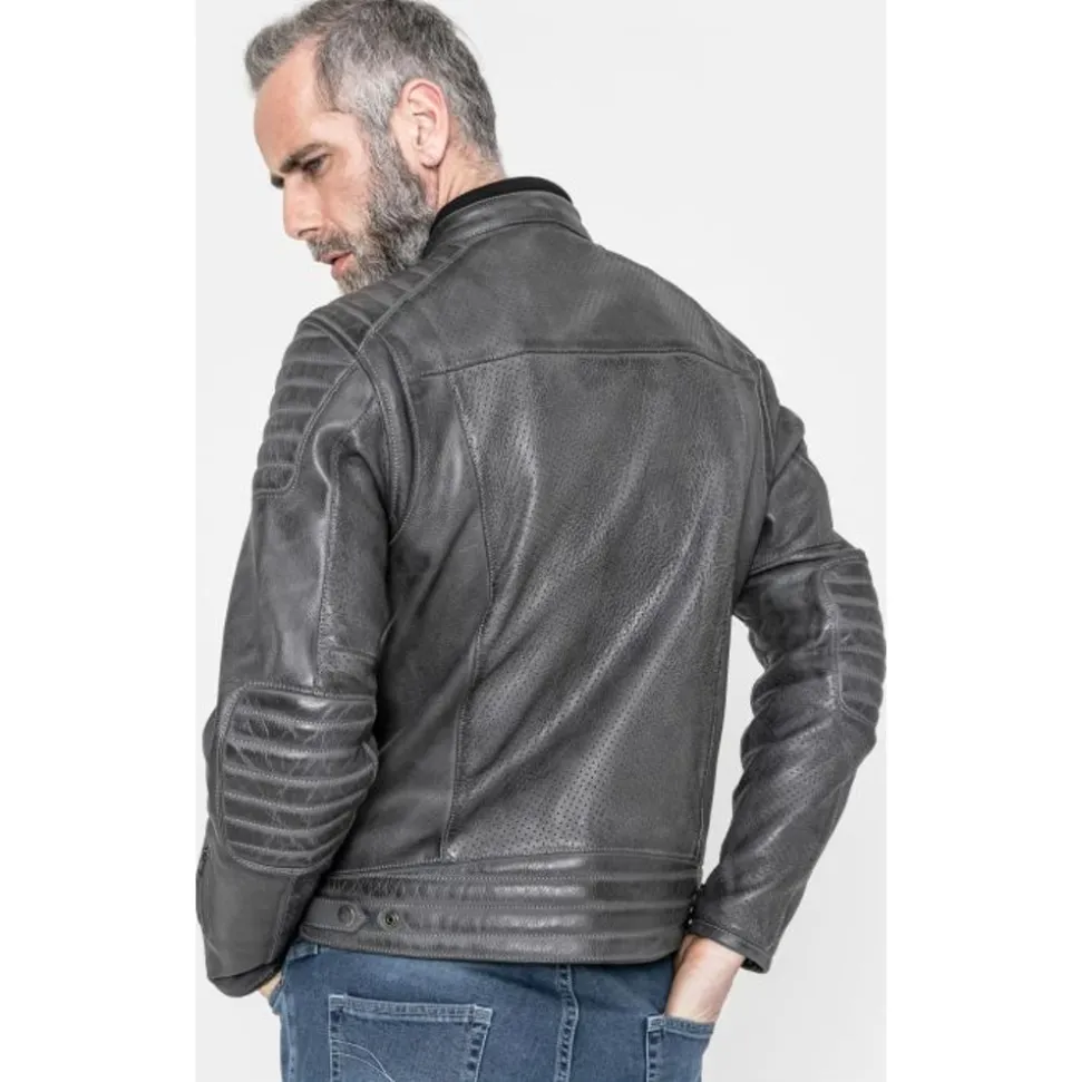 John Doe Leather Jacket Storm Grey