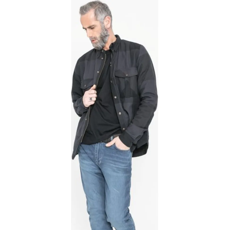 John Doe Motoshirt Grey Black Big Block